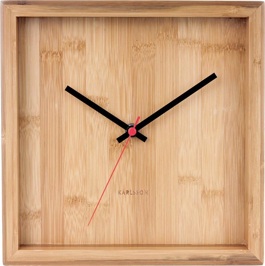 Reloj de bambú Franky, 25 cm