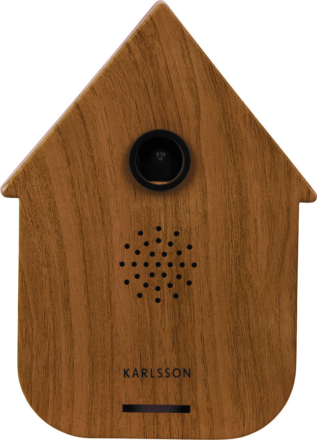 Reloj de Cuco de madera oscura, Modern Cuckoo, interactivo