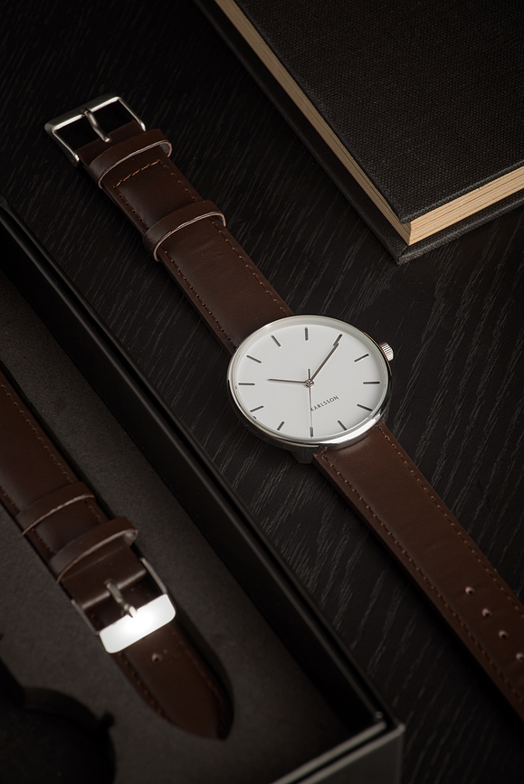 Reloj de hombre Minimal, blanco