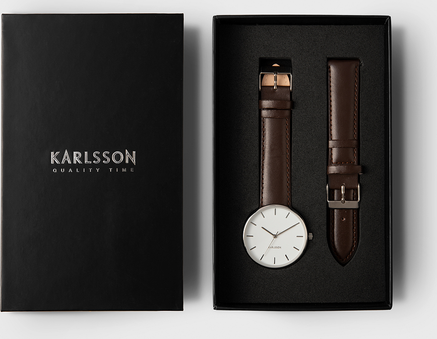 Reloj de hombre Minimal, blanco