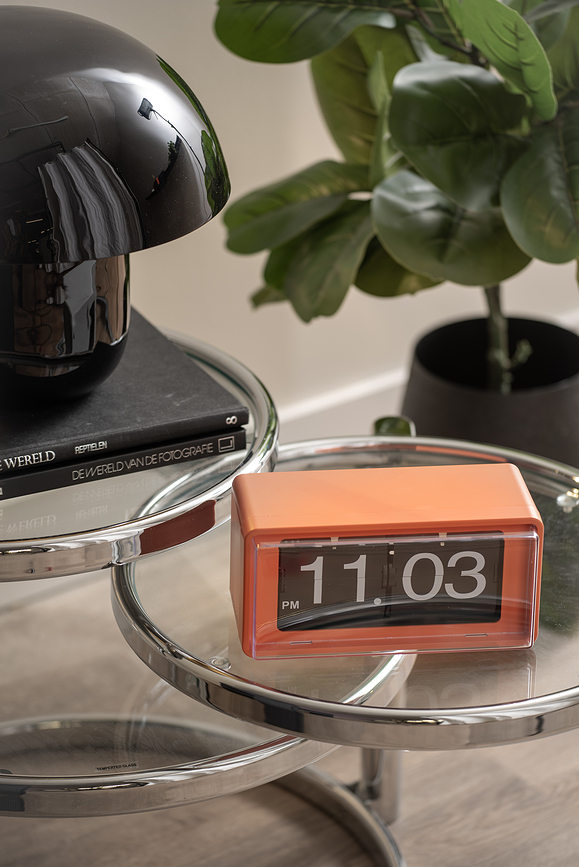 Reloj Flip Boxed, de pared o de mesa, retro, blanco