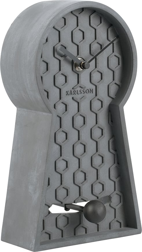Reloj de Mesa Honeycomb, gris oscuro