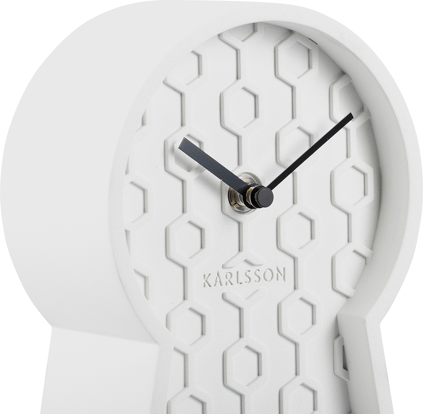 Reloj de Mesa Honeycomb, gris oscuro