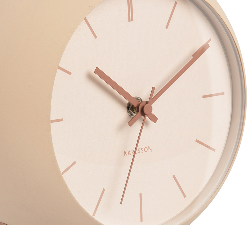Reloj de mesa Nirvana Globe, gris beige