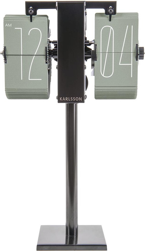 Reloj de Paletas No Case Mini, verde jade, con soporte negro