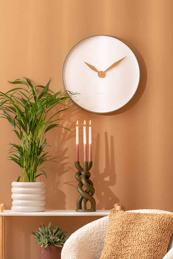 Reloj de Pared Albatross, verde musgo