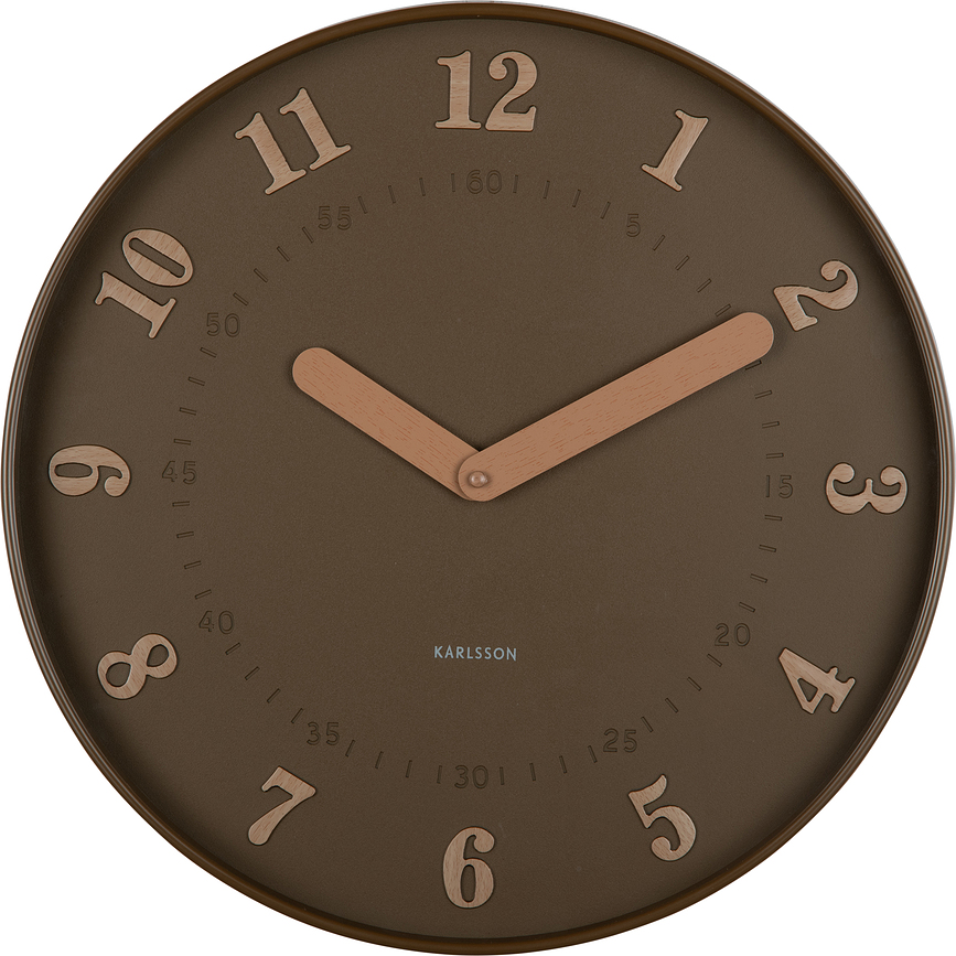 Reloj de Pared Amena, marrón