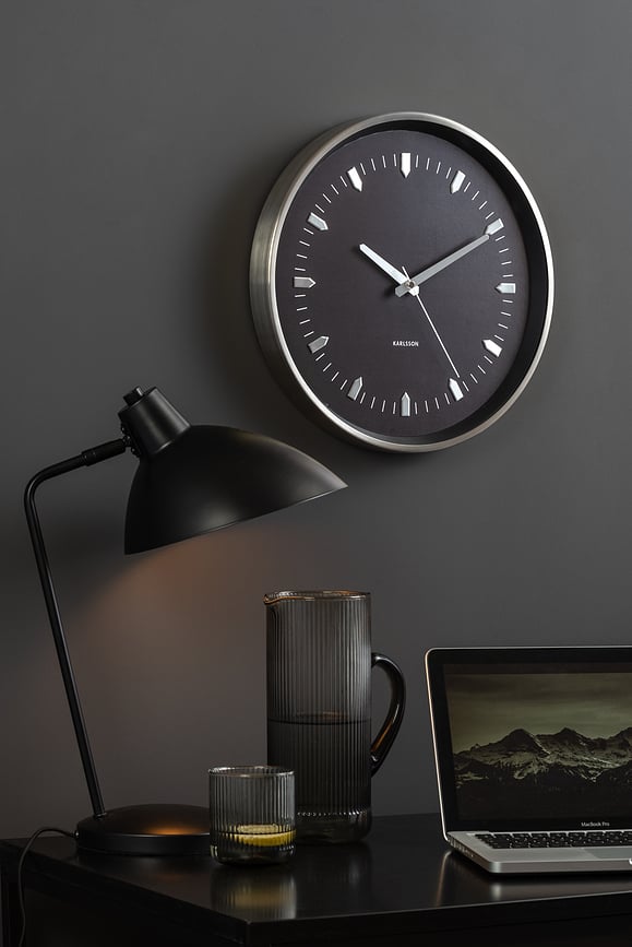 Reloj de Pared Arrow Batons, plateado