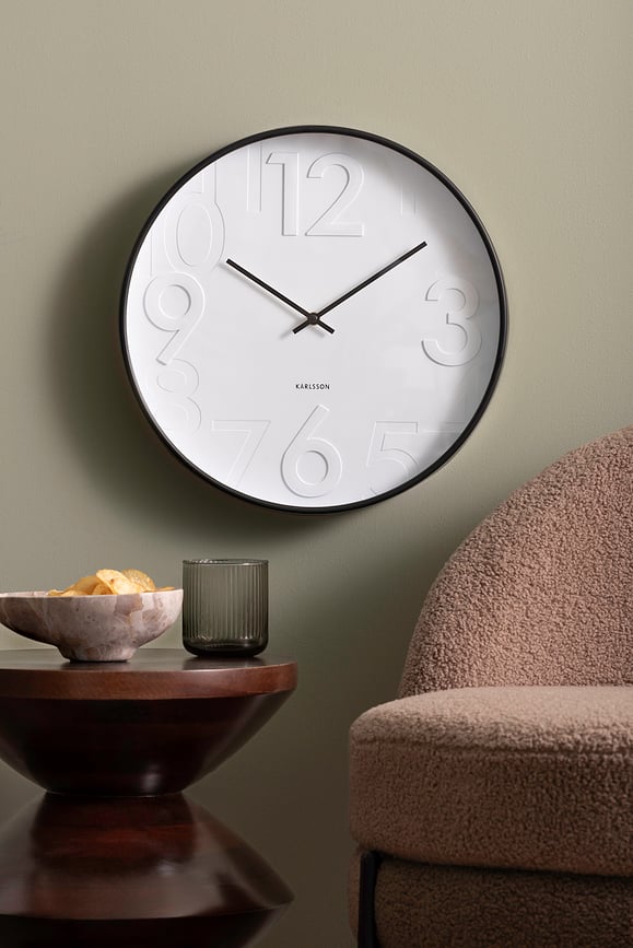 Reloj de Pared Ayuno, negro