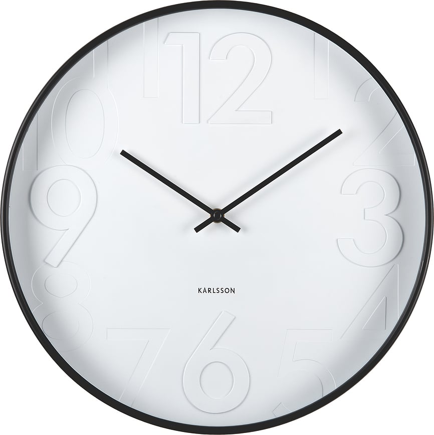 Reloj de Pared Ayuno, negro