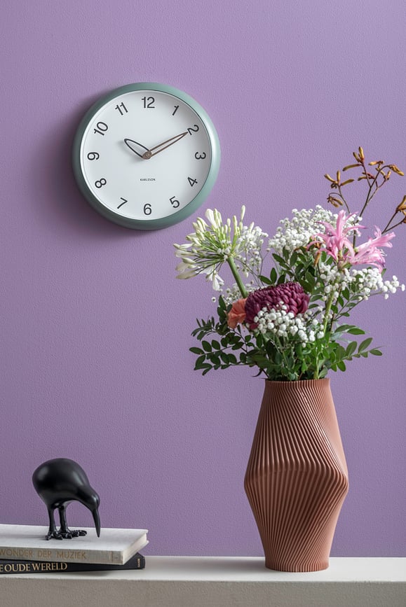 Reloj de pared Bella, gris