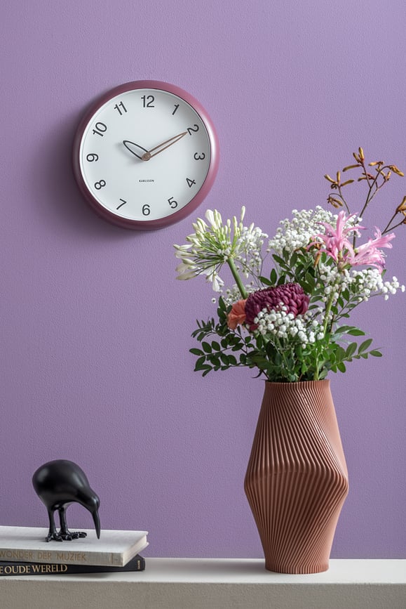 Reloj de pared Bella, gris