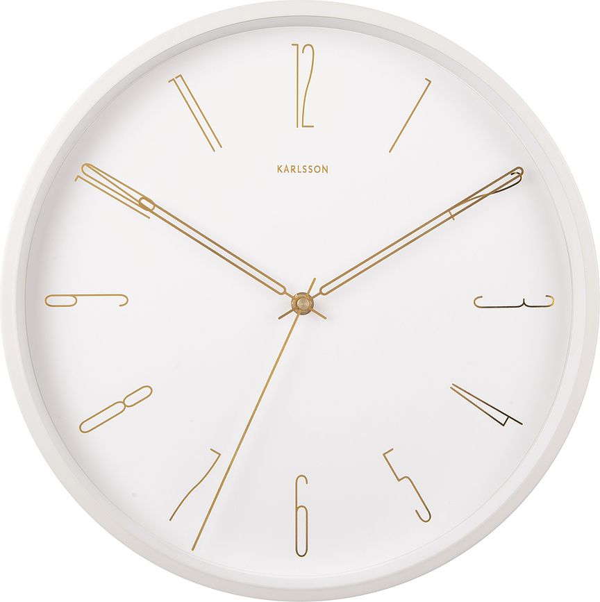 Reloj de Pared Belle Numbers, blanco
