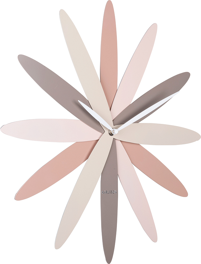 Reloj de Pared Bloom, en tonos rosados