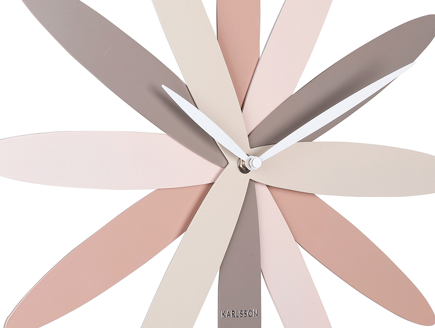 Reloj de Pared Bloom, en tonos rosados