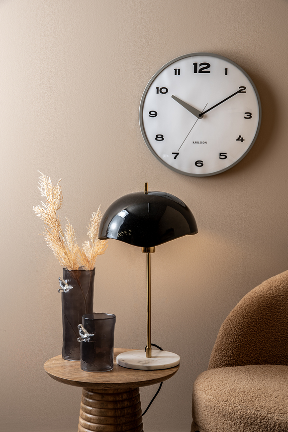 Reloj de Pared Brisk Dome, amarillo