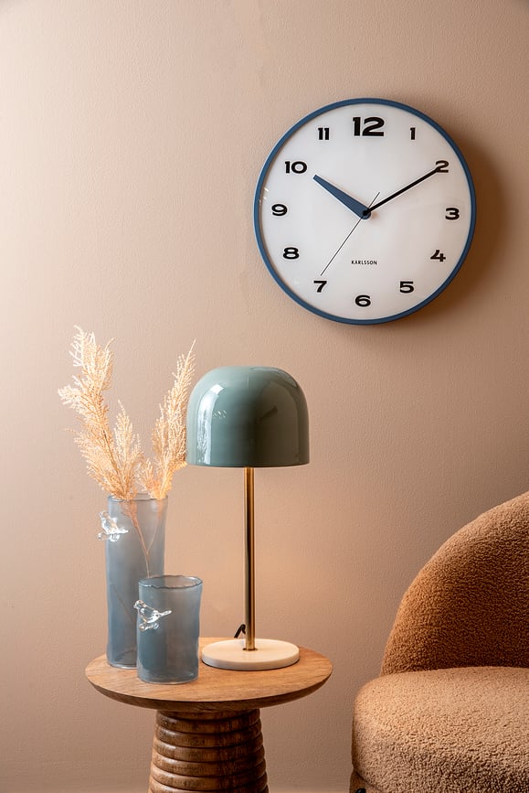 Reloj de Pared Brisk Dome, amarillo