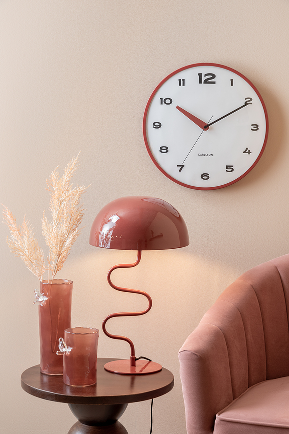 Reloj de Pared Brisk Dome, amarillo