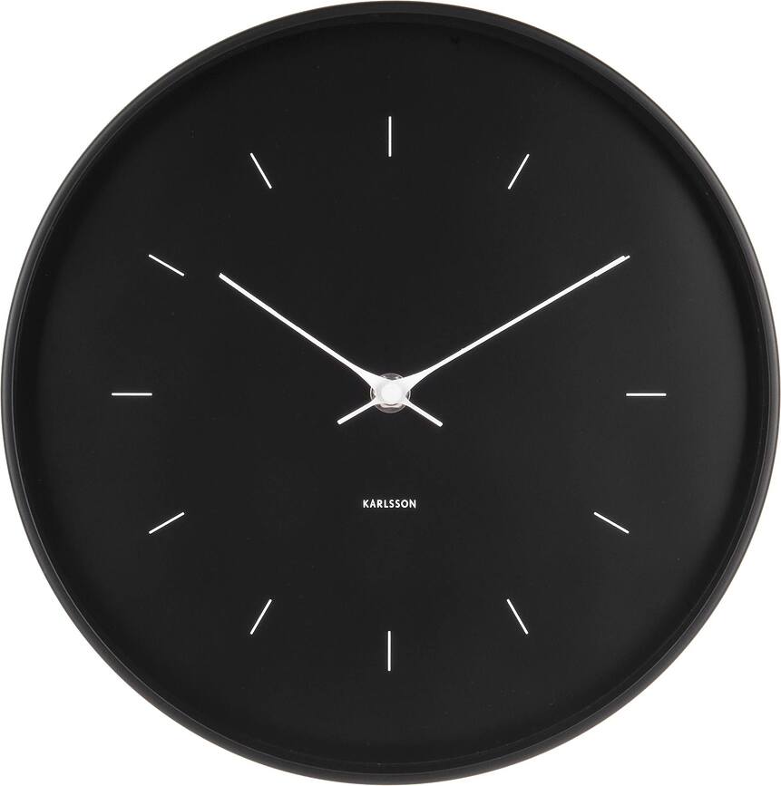 Reloj de pared Butterfly, negro