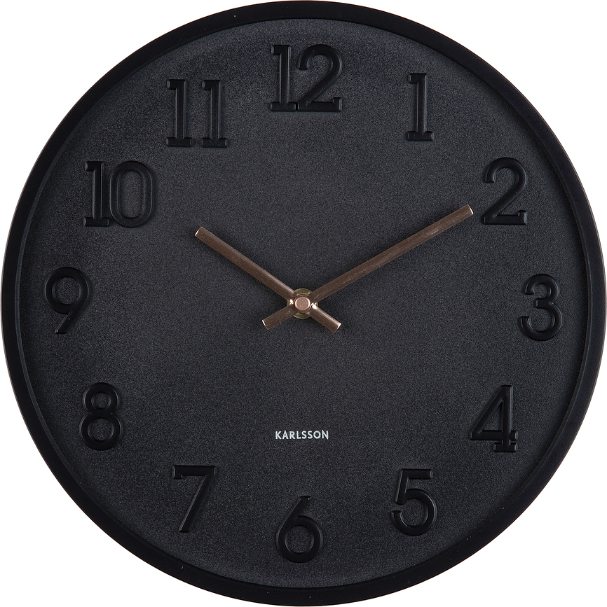 Reloj de pared Calma, verde oscuro