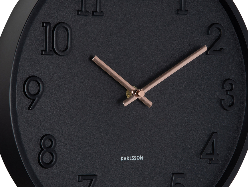 Reloj de pared Calma, verde oscuro