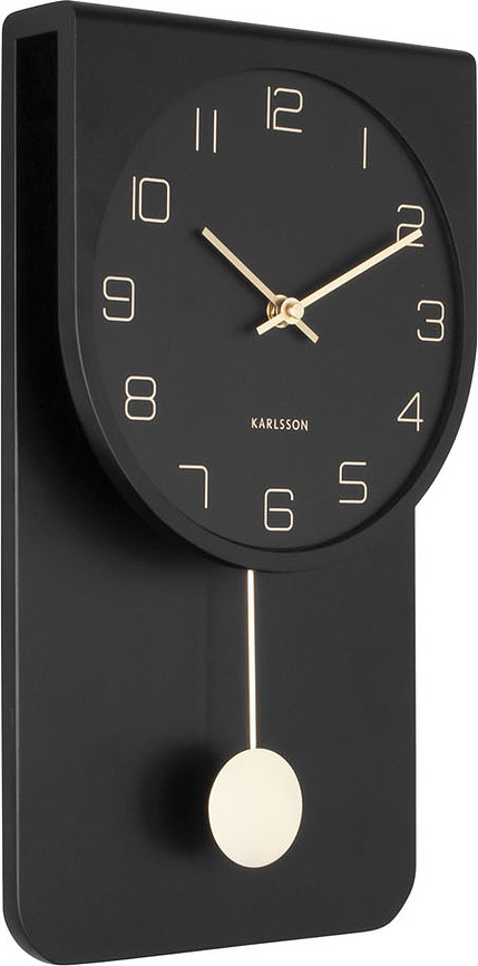 Reloj de pared Casa, negro