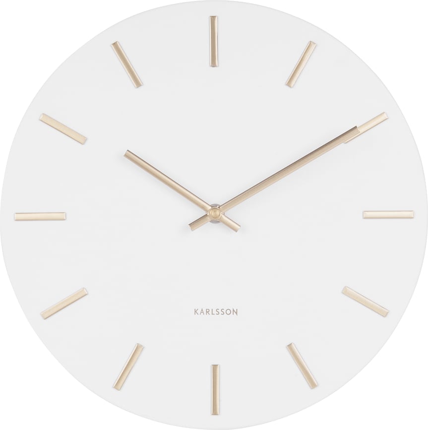 Reloj de pared Charm, 30 cm, blanco
