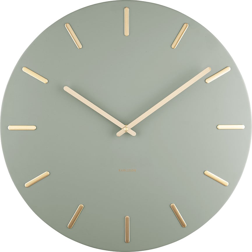Reloj de Pared Charm, gris verdoso