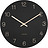 Reloj de pared Charm Numbers, 30 cm, negro