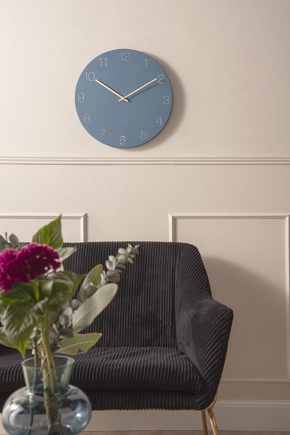 Reloj de Pared Charm Numbers, 40 cm, blanco