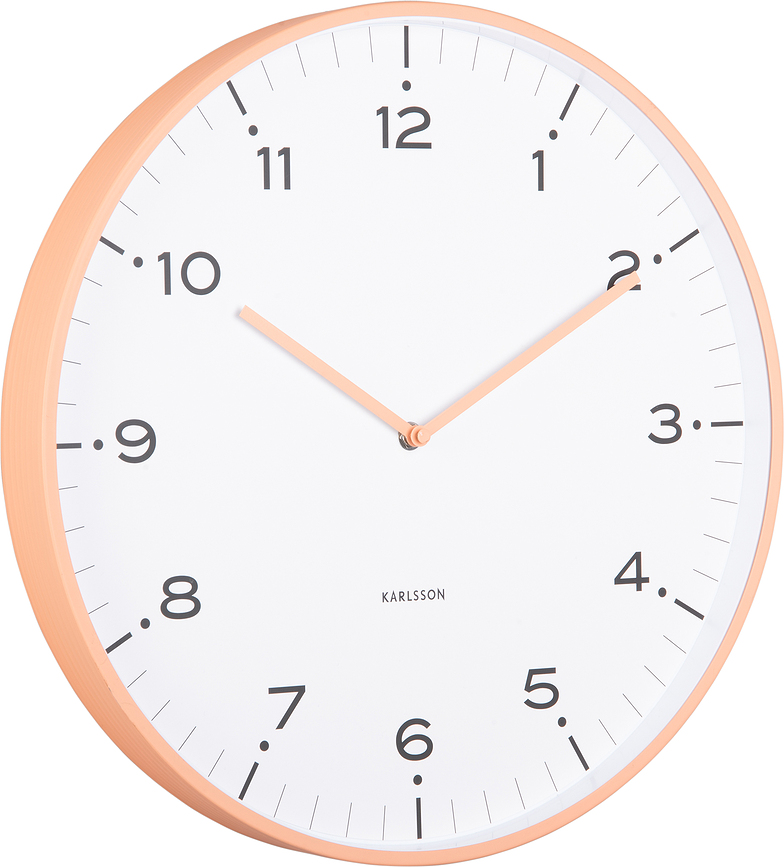 Reloj de Pared Circus Rings, color melocotón