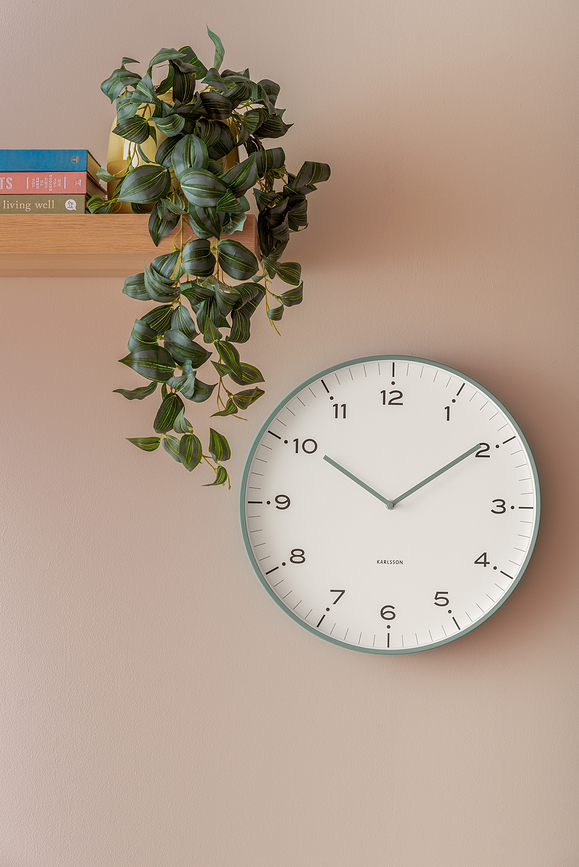 Reloj de Pared Circus Rings, rosa pastel