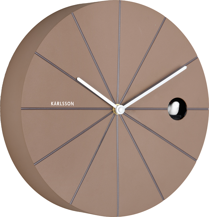 Reloj de Pared con Cuco Destacado, marrón