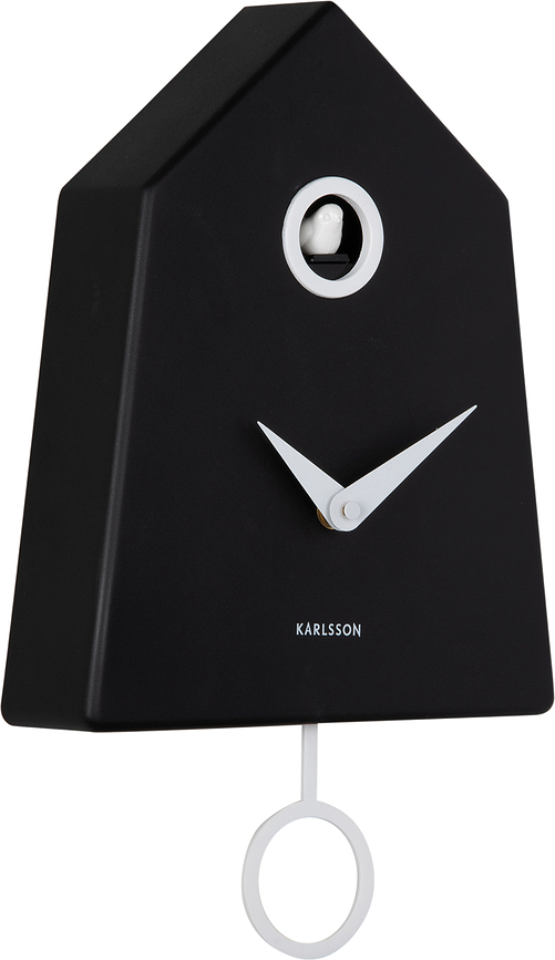 Reloj de Pared con Cuco Grafico Cuckoo, negro