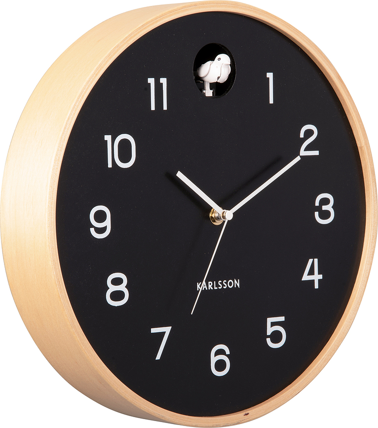 Reloj de Pared con cuco Natural Cuckoo, blanco