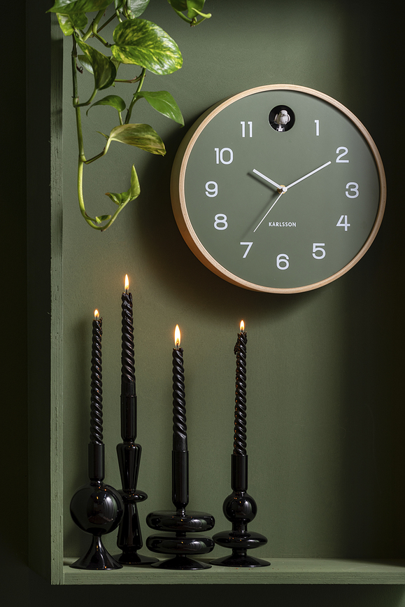 Reloj de Pared con cuco Natural Cuckoo, blanco