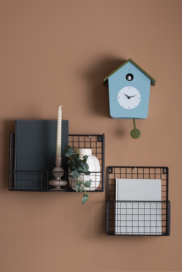 Reloj de Pared con cuco Cuckoo Light, verde oscuro