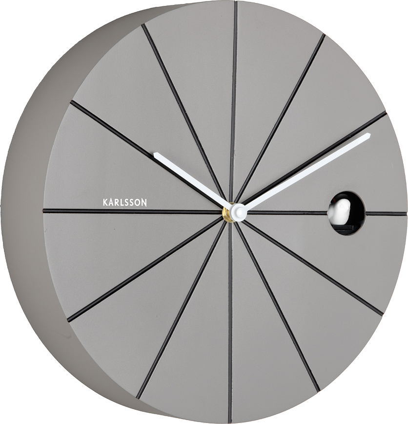 Reloj de Pared de Cuco Destacado, gris