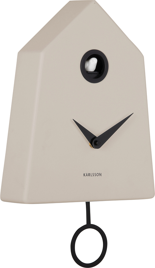 Reloj de pared de cuco Grafico Cuckoo, marrón pastel