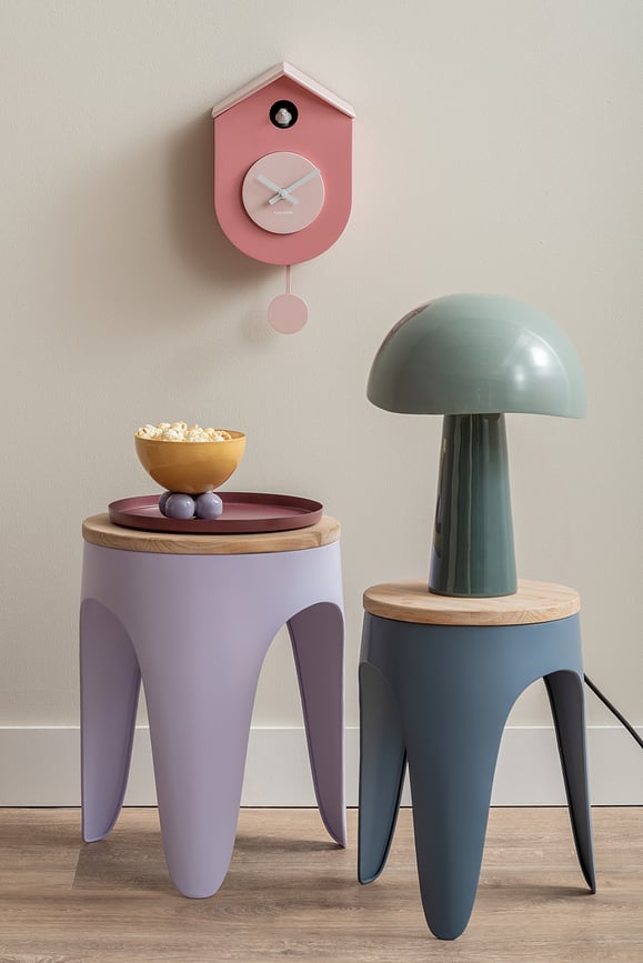 Reloj de pared de cuco Grato Cuckoo, violeta