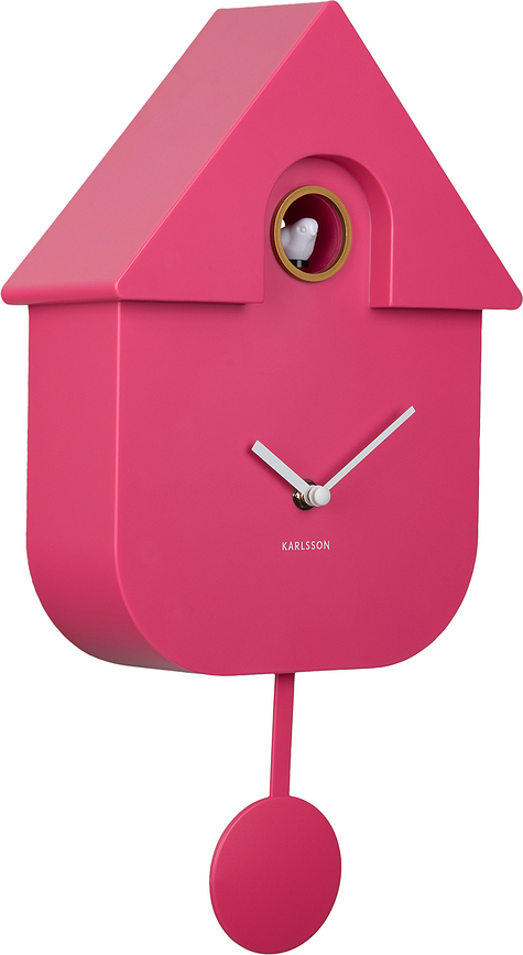 Reloj de Pared de Cuco Modern Cuckoo, rosa