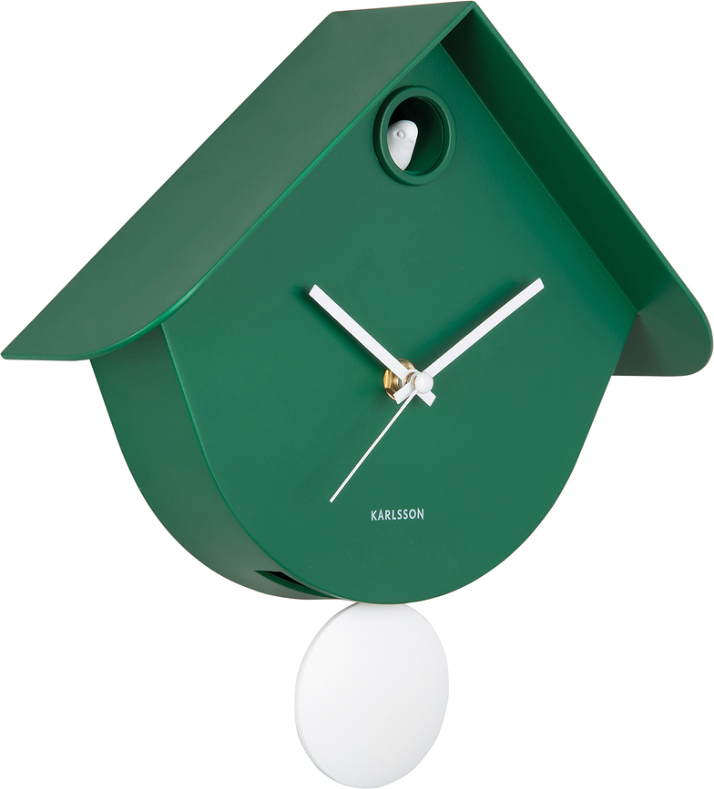 Reloj de Pared de cuco Retro, verde