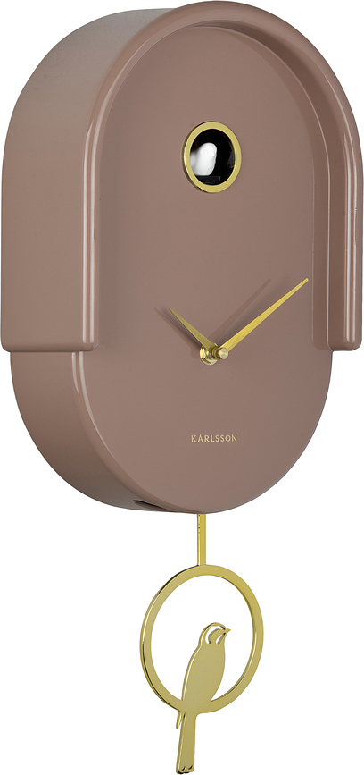 Reloj de pared de cuco Tweet, marrón