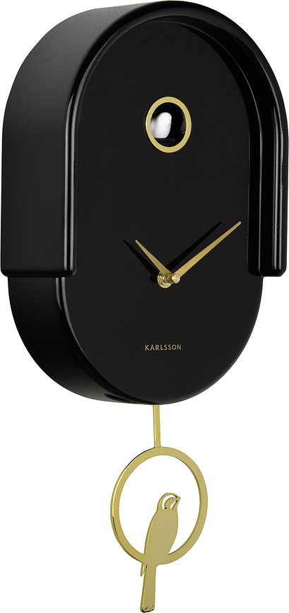 Reloj de Pared de Cuco Tweet, negro