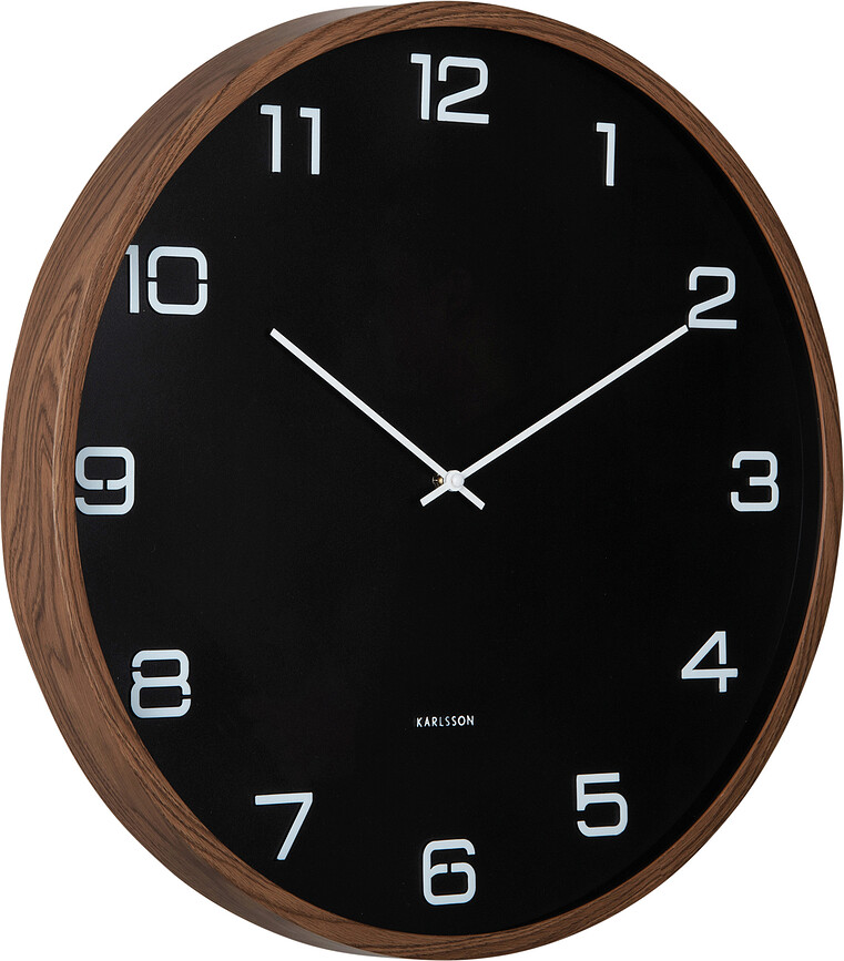 Reloj de Pared Delicado, 50,8 cm, negro