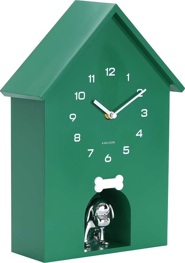Reloj de Pared Dog House, naranja