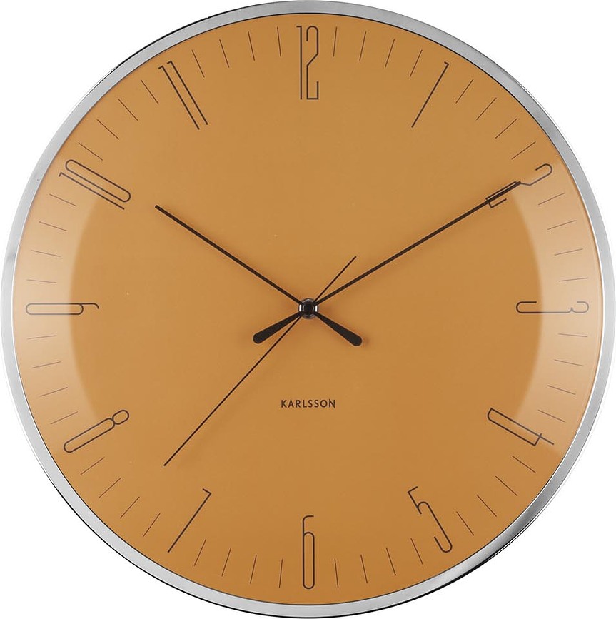 Reloj de Pared Dragonfly, 40 cm, amarillo