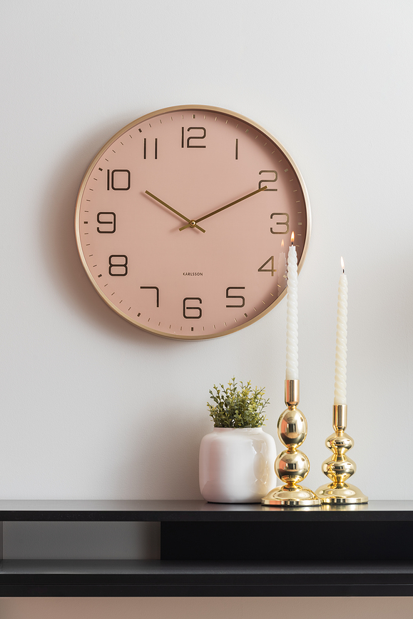 Reloj de Pared Elegance Glow, blanco