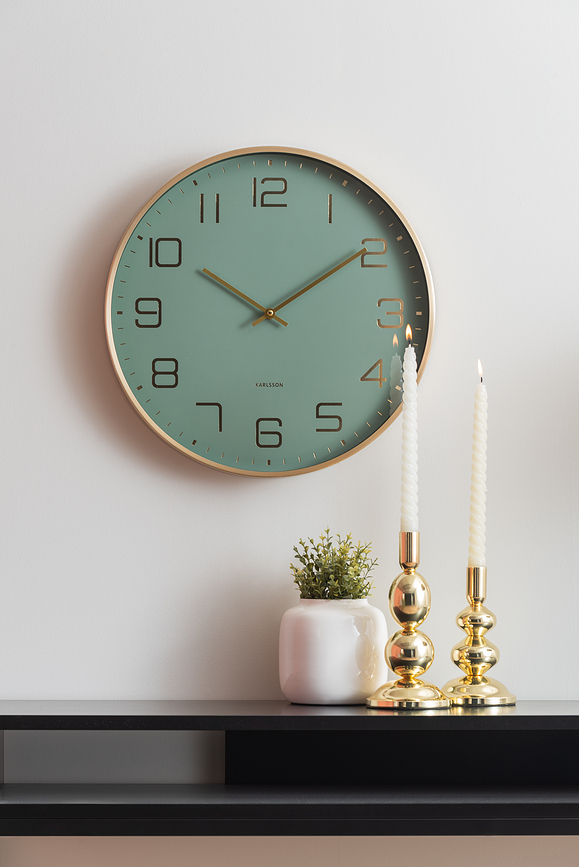 Reloj de Pared Elegance Glow, blanco