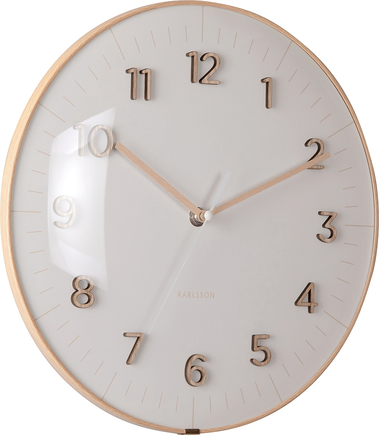 Reloj de Pared Esencia Dome, gris claro